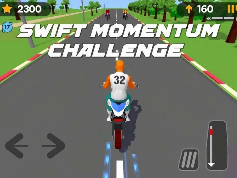 High-speed racing action in Swift Momentum Challenge Swift Momentum Challenge gameplay screenshot